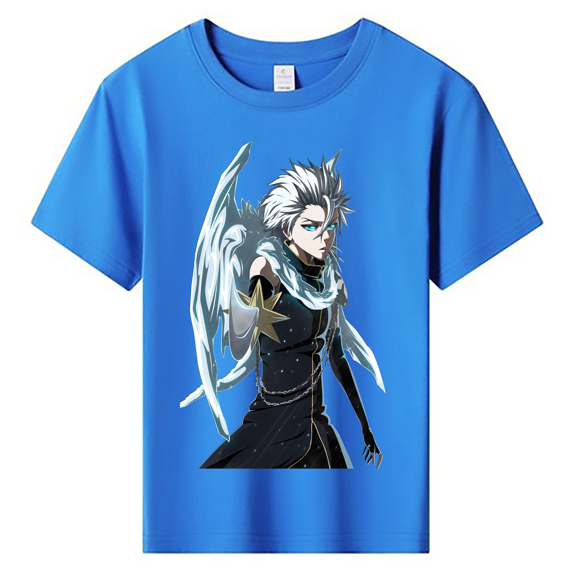 （画像用） ブリーチ 日番谷冬獅郎（ひつがや とうしろう） BLEACH Hitsugaya Toushirou 綿100％キッズTシャツ（フロントプリント）